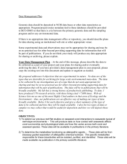 Data Management Plan - BCO-DMO