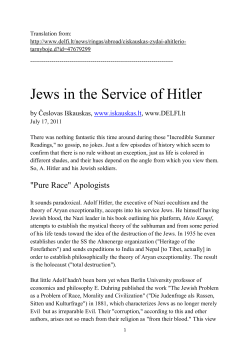 Jews in the Service of Hitler