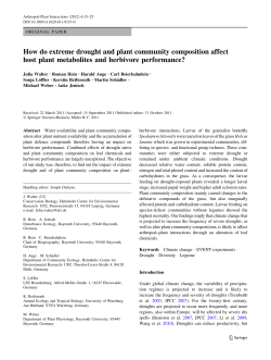 How do extreme drought and plant community composition