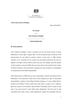 queen -v- campbell sentencing remarks