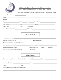 The Arvigo Techniques of Maya Abdominal Therapy&trade; Confidential