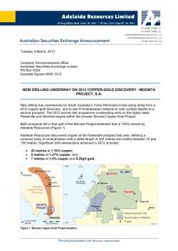 new drilling underway on 2012 copper-gold discovery