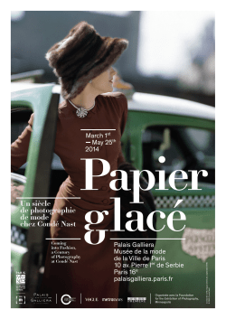 Papier g ac&eacute; - Palais Galliera