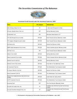 The Securities Commission of The Bahamas