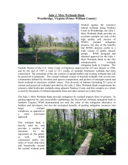 Julie J. Metz Wetlands Bank, Woodbridge, Virginia (Prince