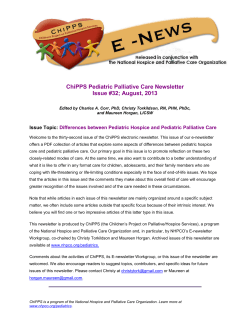 1 - National Hospice and Palliative Care Organization