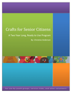 Crafts for Senior Citizens