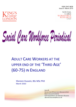 (60-‐75) in england - King`s College London