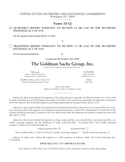 05 May 2016 First Quarter 2016 Form 10-Q