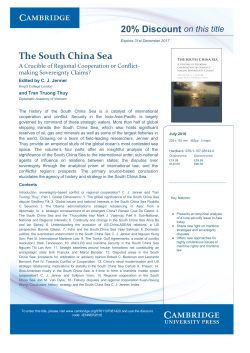 The South China Sea - King`s College London
