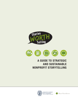 a guide to strategic and sustainable nonprofit storytelling