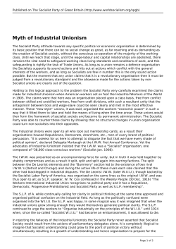 Myth of Industrial Unionism
