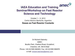 Gases as Fast Reactor Coolants