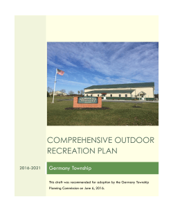 Comprehensive Outdoor Recreation Plan
