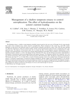 Management of a shallow temperate estuary to control