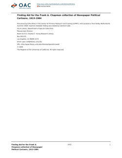 Frank A. Chapman collection of Newspaper Political Cartoons