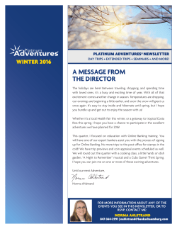 a message from the director