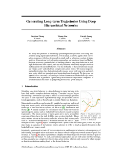 Generating Long-term Trajectories Using Deep Hierarchical Networks