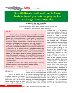Quantitative estimation of iron in Unani herbo