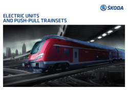 electric units and push-pull trainsets