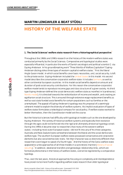 history of the welfare state