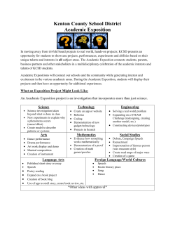 KCSD Academic Expo General Information