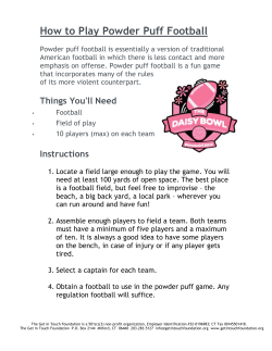 How to Play Powder Puff Football