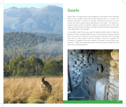 Geehi Flats is a large area of flat floodplain on the banks