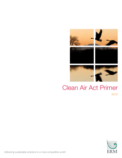 Clean Air Act Primer