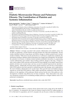 Diabetic Microvascular Disease and Pulmonary Fibrosis: The