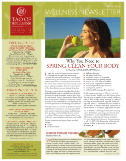 April 2010 - Tao of Wellness