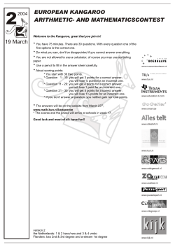 19 March - W4Kangoeroe