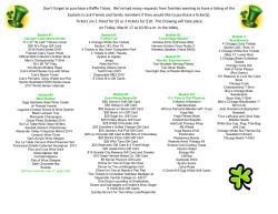 Don`t forget to purchase a Raffle Ticket. We`ve had many requests