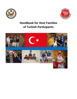 Handbook for Host Families of Turkish Participants