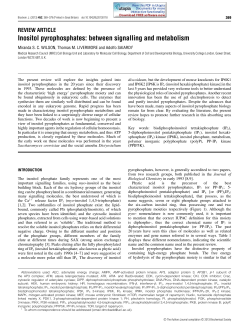 Inositol pyrophosphates: between signalling and metabolism