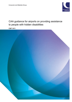 CAA guidance for airports on providing assistance to people with