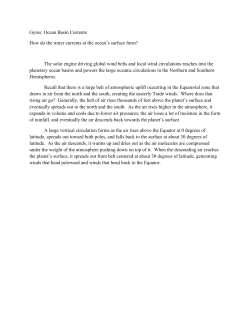 Gyres: Ocean Basin Currents How do the water currents at the