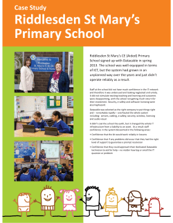 Riddlesden St Mary`s Case Study