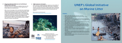 UNEP`s Global Initiative on Marine Litter