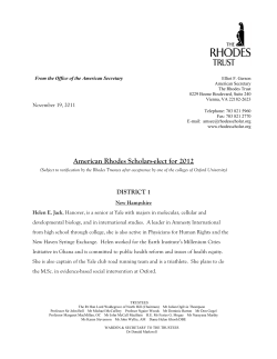 American Rhodes Scholars
