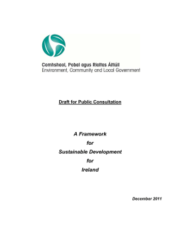 A Framework for Sustainable Development for Ireland