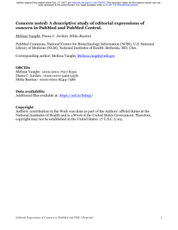 Concern noted: A descriptive study of editorial expressions