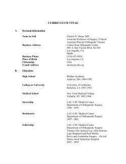 CURRICULUM VITAE - Cedars