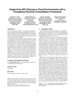 Supporting GPU sharing in cloud environments with a transparent