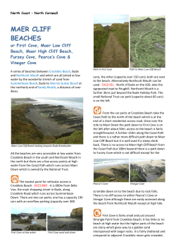 MAER CLIFF BEACHES - Cornwall`s Beaches