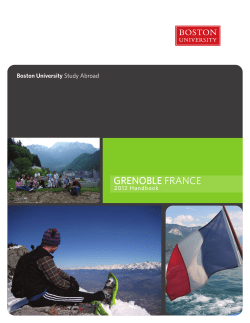 GRENOBLE FRANCE - Boston University