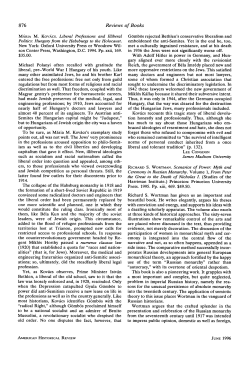 M&aacute;ria M. Kov&aacute;cs. Liberal Professions and Illiberal Politics: Hungary