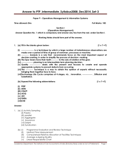 Paper 9 - Institute of Cost Accountants of India