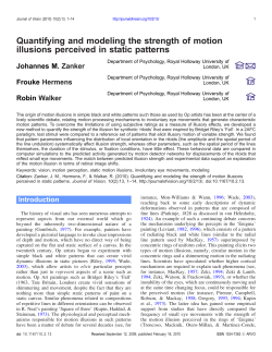 Journal of Vision 10 (2) - Psychology