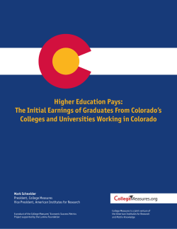 Higher Education Pays: The Initial Earnings of Graduates